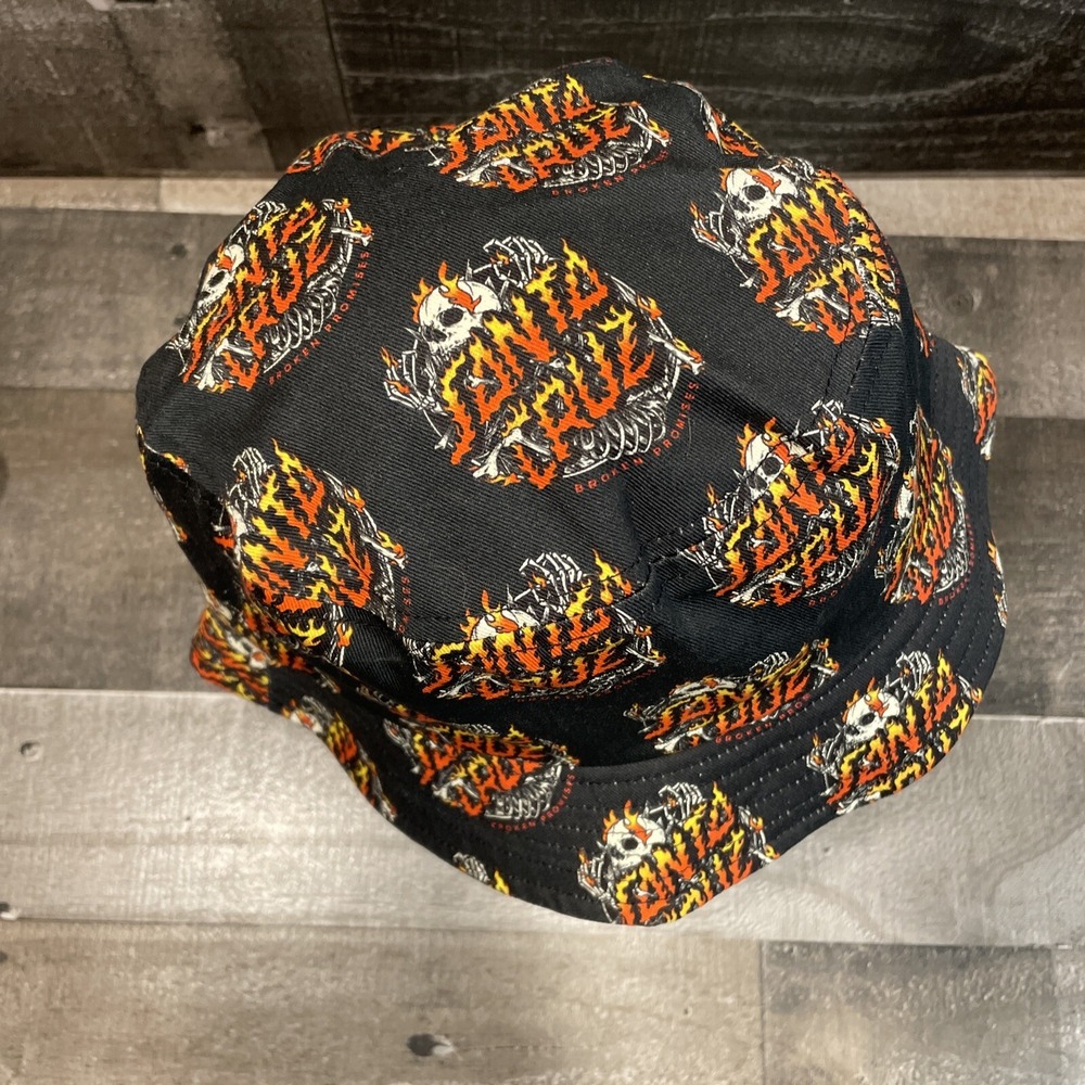 Broken Promises Santa Cruz Boneyard Black Bucket Hat One Size Fits All - Picture 5 of 10